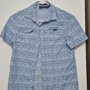 Vineyard Vines Light Blue Patterned Boy's Shirt